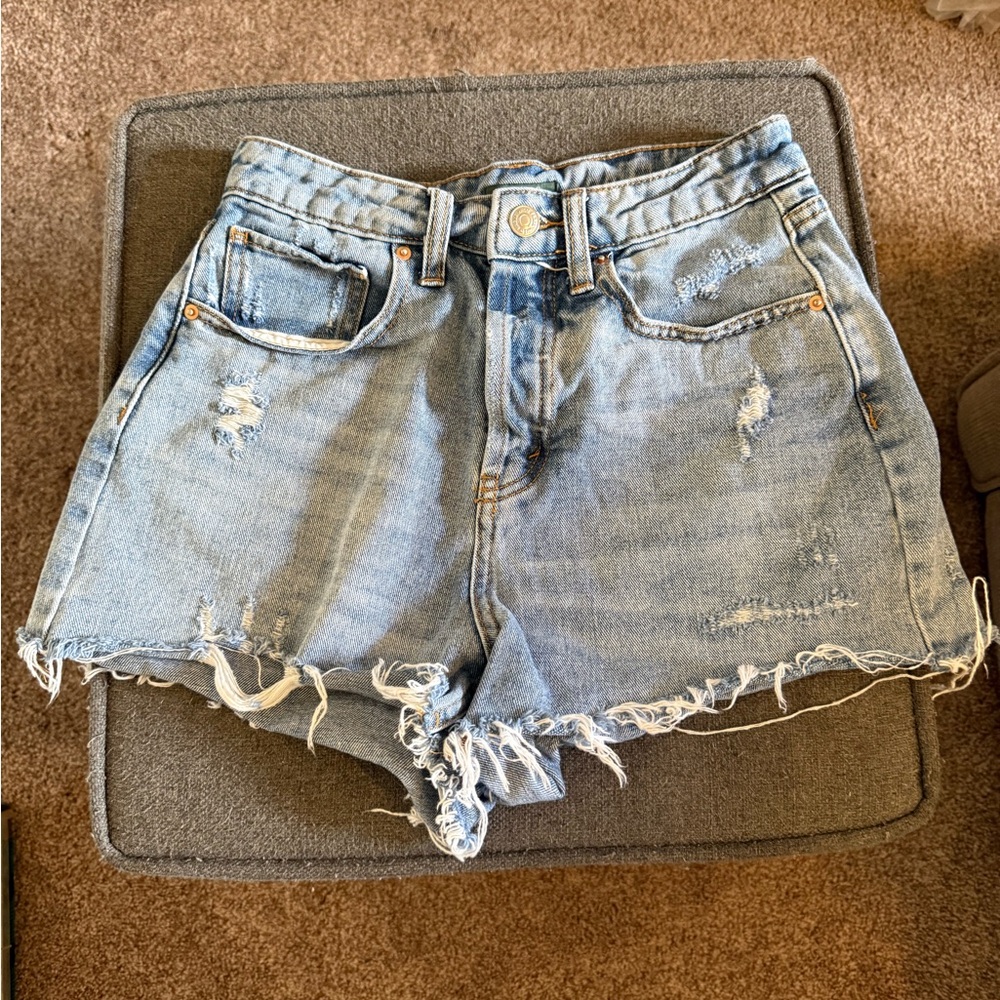 Wild Fable Light Blue Distressed Jean Shorts